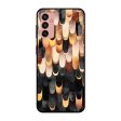 Bronze Abstract Glass Case for Samsung Galaxy M13 Cheap