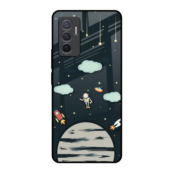 Astronaut Dream Glass Case For Vivo V23e 5G Online Sale