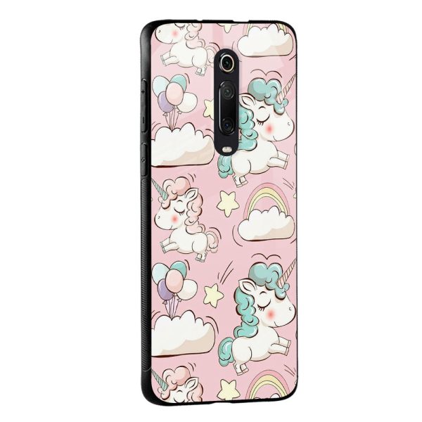 Balloon Unicorn Glass case for Redmi 10 Online Sale