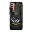 Black Warrior Glass Case for Samsung Galaxy M13 For Sale