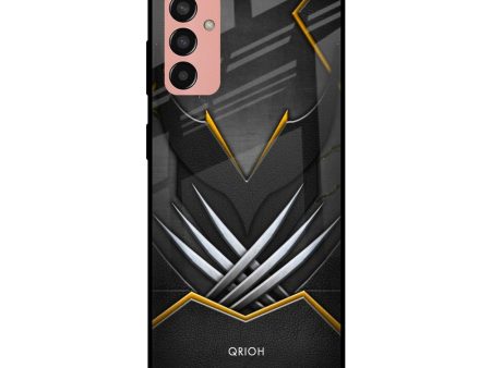 Black Warrior Glass Case for Samsung Galaxy M13 For Sale