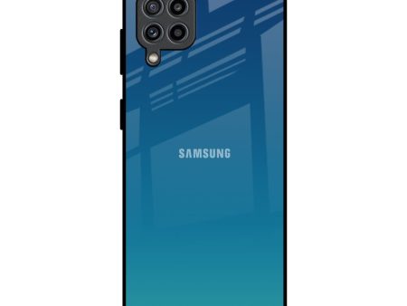 Celestial Blue Glass Case For Samsung Galaxy M32 Fashion