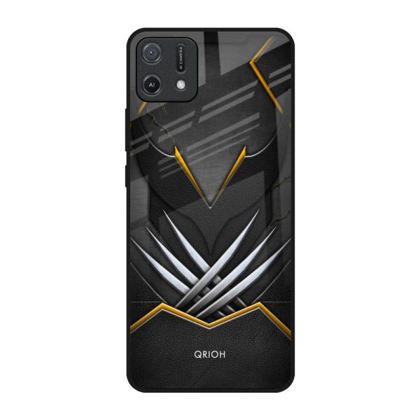 Black Warrior Glass Case for Oppo A16K Sale