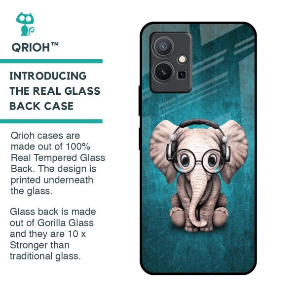 Adorable Baby Elephant Glass Case For Vivo Y75 5G Discount