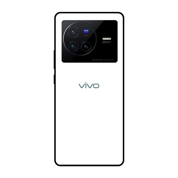 Arctic White Glass Case for Vivo X80 5G Online