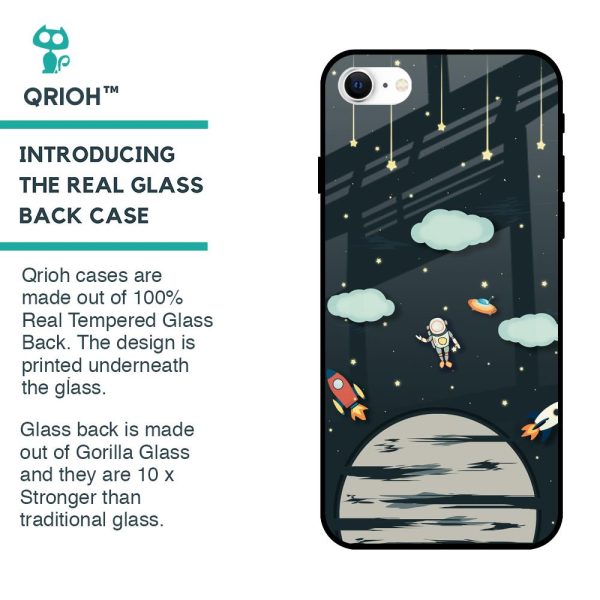 Astronaut Dream Glass Case For iPhone SE 2022 Hot on Sale