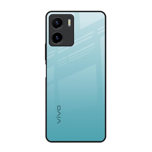 Arctic Blue Glass Case For Vivo Y15s Online Hot Sale