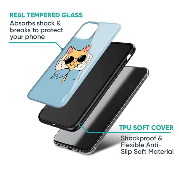 Adorable Cute Kitty Glass Case For Realme C25 Fashion