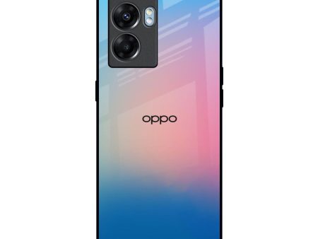 Blue & Pink Ombre Glass case for Oppo K10 5G For Cheap