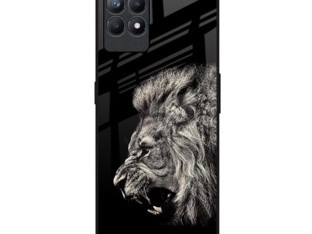 Brave Lion Glass Case for Realme Narzo 50 Online