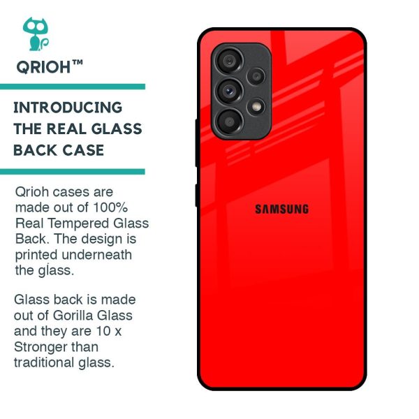 Blood Red Glass Case for Samsung Galaxy A53 5G For Cheap