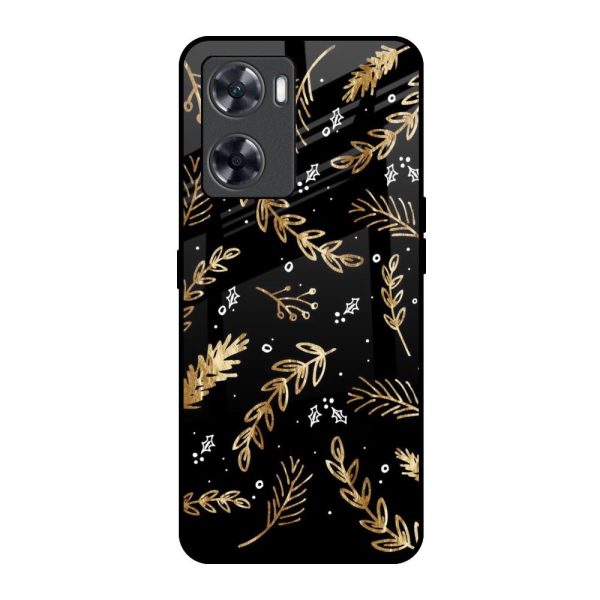 Autumn Leaves Glass Case for Oppo A57 4G Cheap