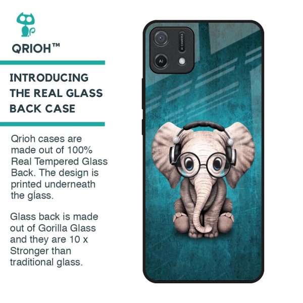 Adorable Baby Elephant Glass Case For Oppo A16K For Discount