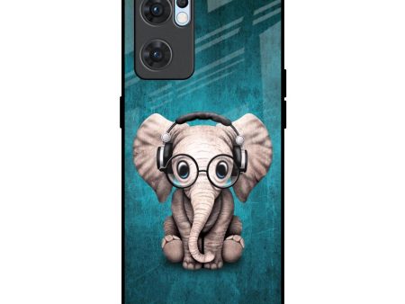 Adorable Baby Elephant Glass Case For Oppo Reno7 5G Cheap