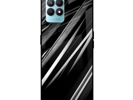 Black & Grey Gradient Glass Case For Realme Narzo 50 on Sale