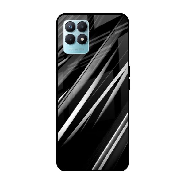 Black & Grey Gradient Glass Case For Realme Narzo 50 on Sale