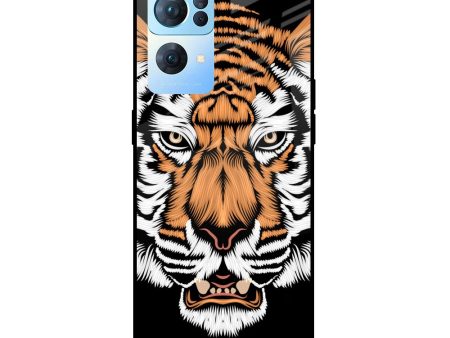 Angry Tiger Glass Case For Oppo Reno7 Pro 5G Online