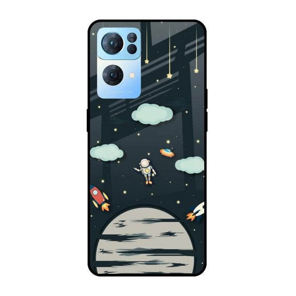 Astronaut Dream Glass Case For Oppo Reno7 Pro 5G Online