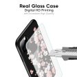 Black Cherry Blossom Glass Case for Apple iPhone XS Max Online now