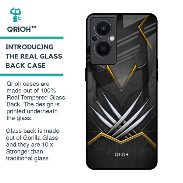 Black Warrior Glass Case for OPPO F21 Pro 5G Supply