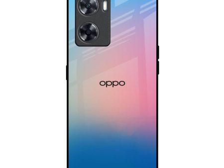 Blue & Pink Ombre Glass case for Oppo A57 4G For Cheap