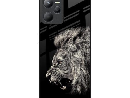 Brave Lion Glass Case for Realme C35 Online now