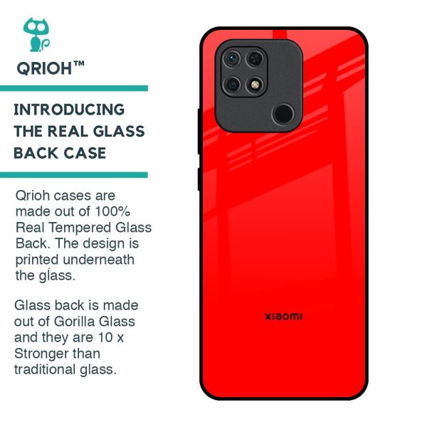 Blood Red Glass Case for Redmi 10 For Sale