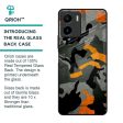 Camouflage Orange Glass Case For Vivo Y15s Supply