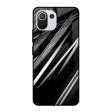 Black & Grey Gradient Glass Case For Mi 11 Lite NE 5G For Cheap