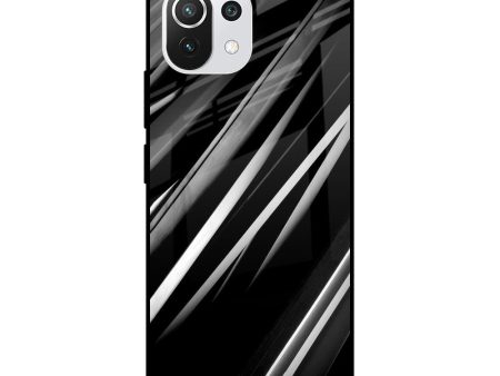 Black & Grey Gradient Glass Case For Mi 11 Lite NE 5G For Cheap