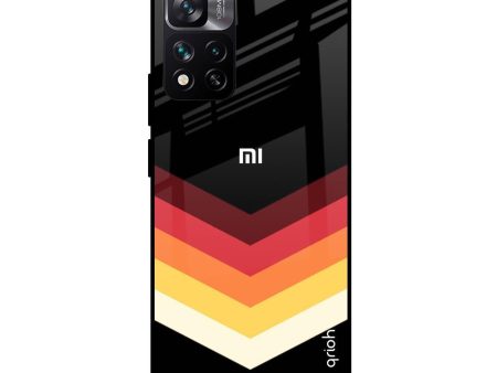 Abstract Arrow Pattern Glass Case For Mi 11i HyperCharge Fashion