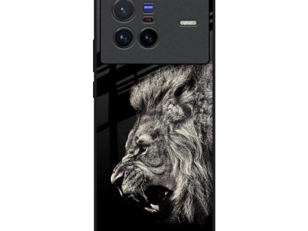 Brave Lion Glass Case for Vivo X80 5G For Sale