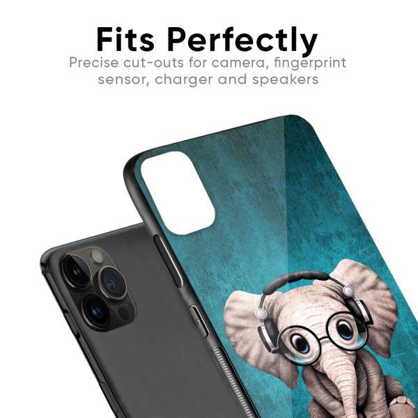 Adorable Baby Elephant Glass Case For iPhone SE 2022 Hot on Sale