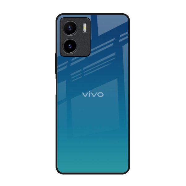 Celestial Blue Glass Case For Vivo Y15s Hot on Sale