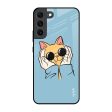 Adorable Cute Kitty Glass Case For Samsung Galaxy S22 5G Online now