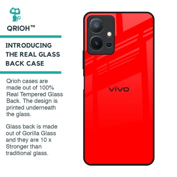 Blood Red Glass Case for Vivo T1 5G For Sale