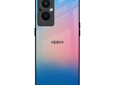 Blue & Pink Ombre Glass case for OPPO F21 Pro 5G Online Sale