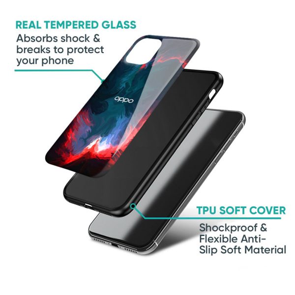 Brush Art Glass Case For Oppo Reno7 Pro 5G Sale