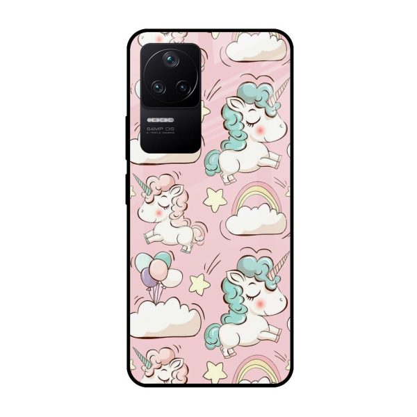 Balloon Unicorn Glass case for Poco F4 5G For Cheap