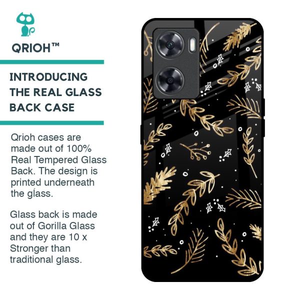 Autumn Leaves Glass Case for Oppo A57 4G Cheap