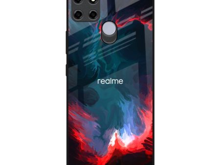 Brush Art Glass Case For Realme C25 Online