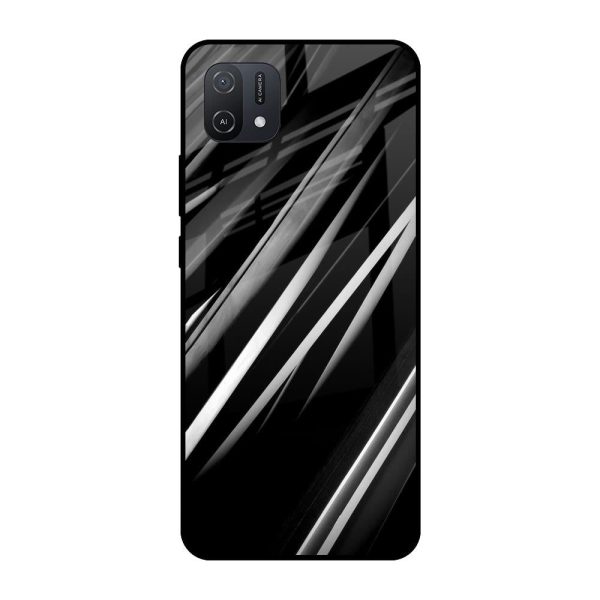 Black & Grey Gradient Glass Case For Oppo A16K Discount