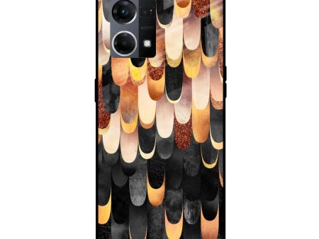 Bronze Abstract Glass Case for OPPO F21 Pro Sale