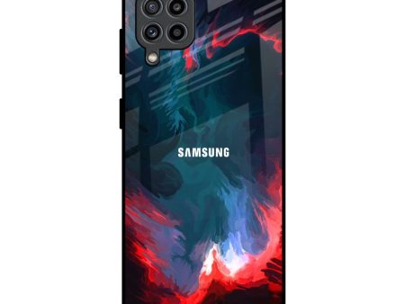 Brush Art Glass Case For Samsung Galaxy M32 Discount