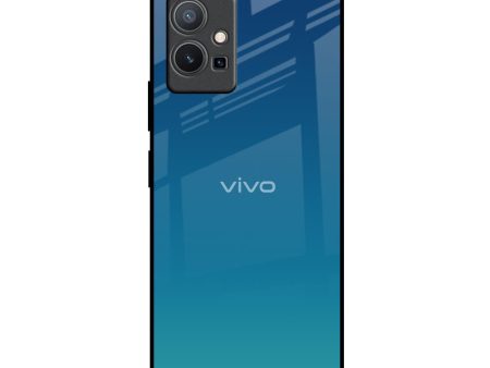 Celestial Blue Glass Case For Vivo Y75 5G Online now