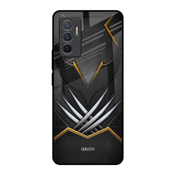 Black Warrior Glass Case for Vivo V23e 5G For Cheap