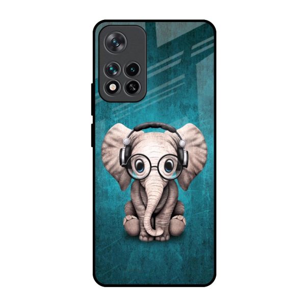 Adorable Baby Elephant Glass Case For Mi 11i HyperCharge Discount