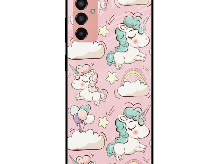 Balloon Unicorn Glass case for Samsung Galaxy F13 Online now