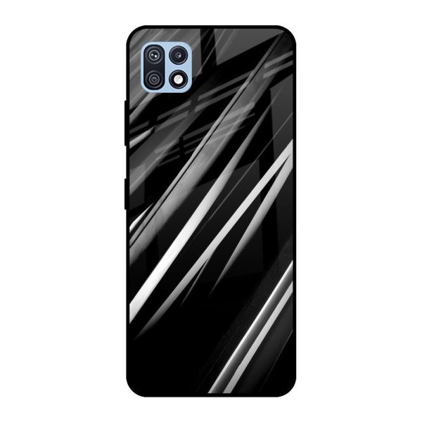 Black & Grey Gradient Glass Case For Samsung Galaxy F42 5G Hot on Sale