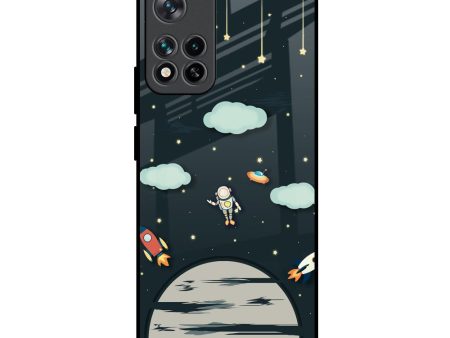 Astronaut Dream Glass Case For Mi 11i HyperCharge Hot on Sale